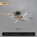 Solendra Black 6 Heads dimension diagram, 80cm diameter