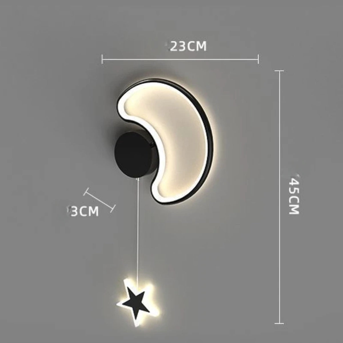 Cloud & Star LED Wall Sconce – Beloria – Product Detail 18