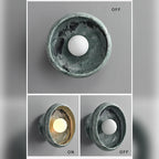 Uvrix natural jade stone wall sconce, Green Marble finish