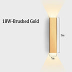 Modern Wall Sconce Harlux — 18W-Brushed Gold