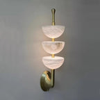 Triple Alabaster Bowl Stack Wall & Pendant Light – Kolvent – Lifestyle View 2