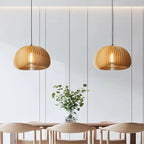Bent Wood Veneer Orb Pendant Light – Wevorn – Lifestyle View 3