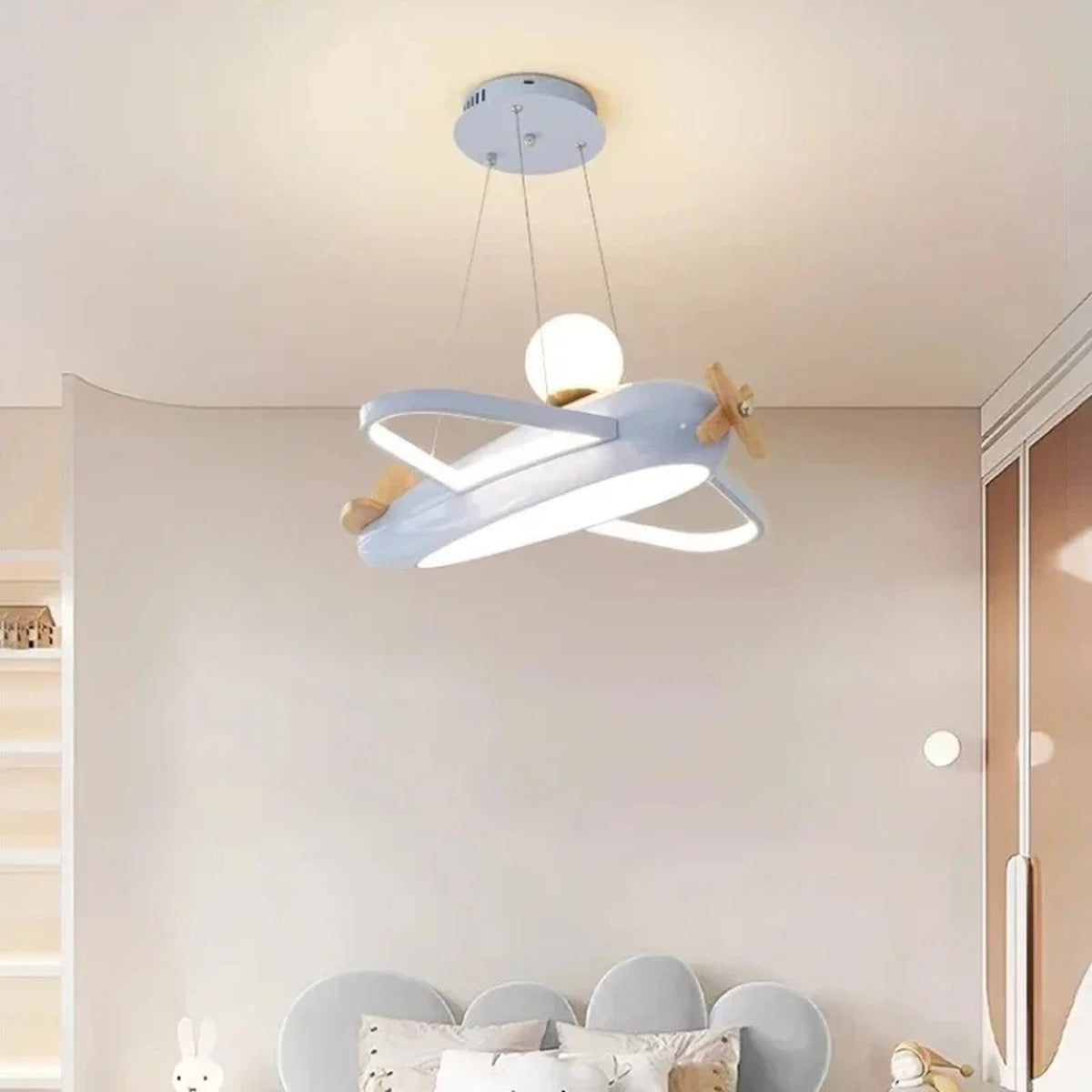 Biplane Ring LED Pendant Ceiling Light – Menvex – Hero Shot
