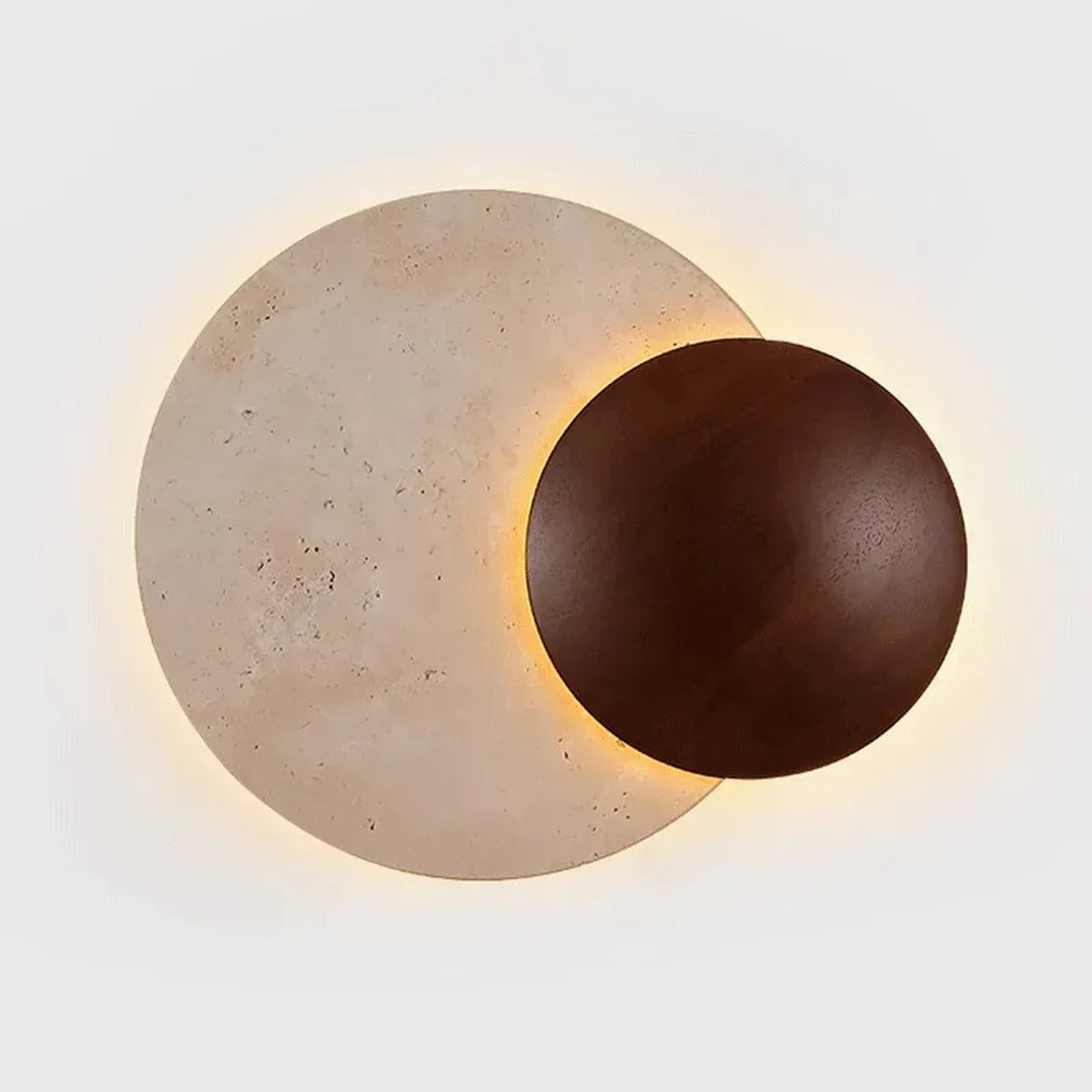 Sculptural Eclipse Wall Sconce Umbrion — studio product view