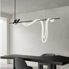 Sculptural LED Rope & Spotlight Linear Chandelier – Relionix – Product Detail 6