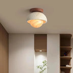 Travertine Flush Mount Ceiling Light Travonis – Lifestyle View, Saturn