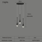 Crystal Raindrop Spiral Chandelier – Lumenvault – Size Chart, 3 Lights