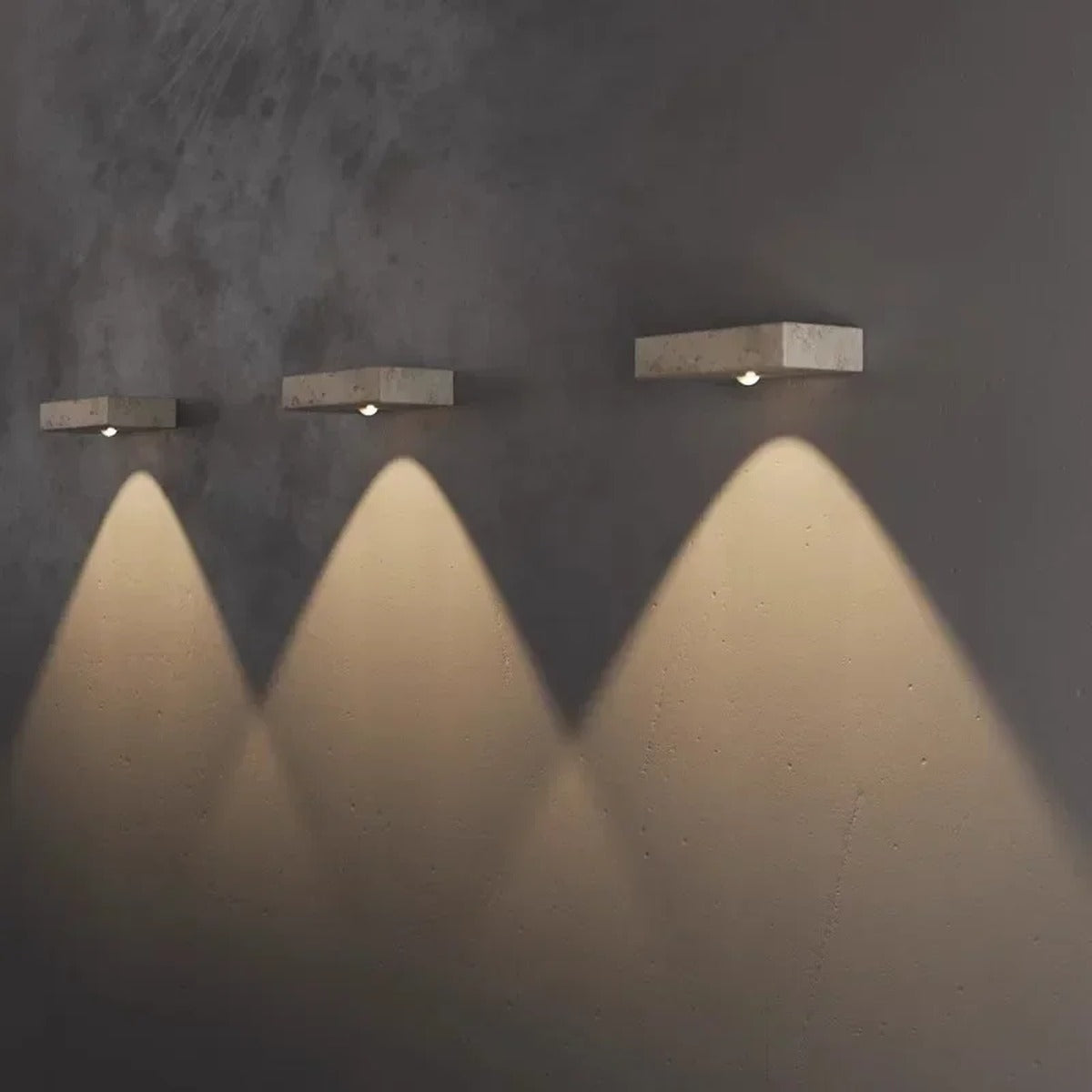 Travertine Stone Uplighter Wall Sconce – Nalvoria – Lifestyle View 4
