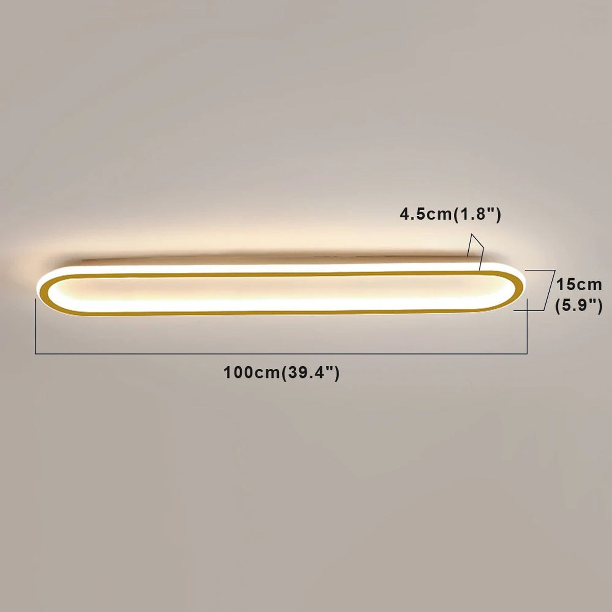 Oval LED Flush Ceiling Light – Velantro – Product Detail 16