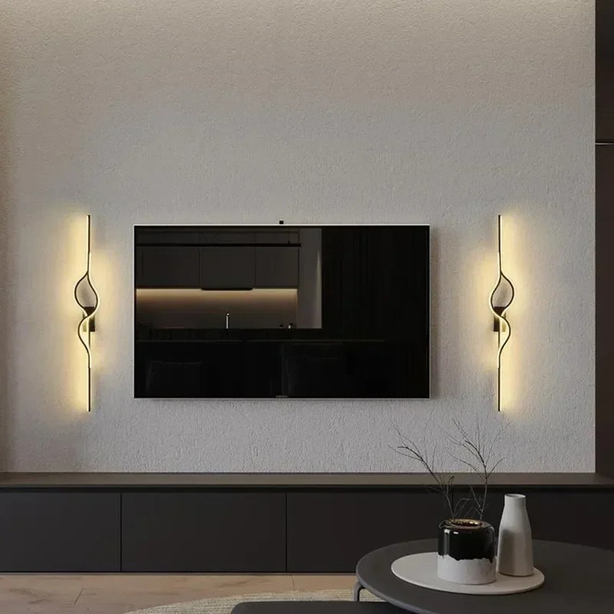 Sculptural Twist LED Wall Sconce — view 1