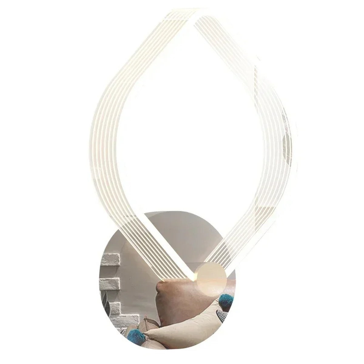Kalixon geometric acrylic LED wall sconce in square and circle shapes