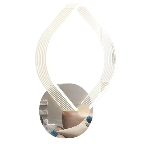 Kalixon geometric acrylic LED wall sconce in square and circle shapes