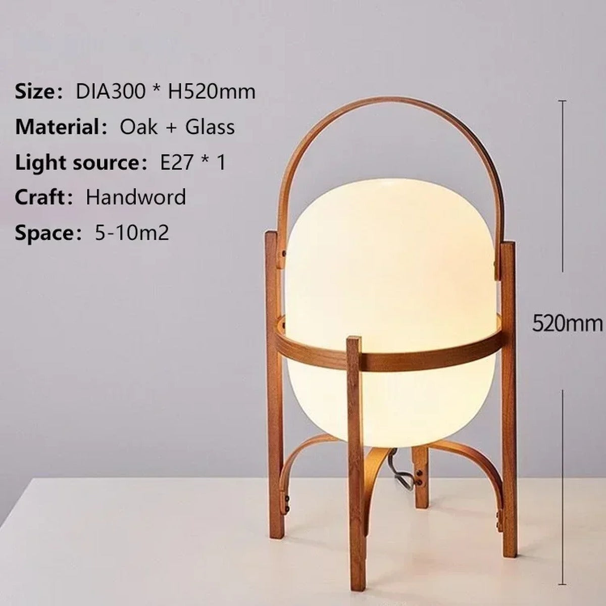 Warm Geometric Modern Table Lamp Zenova – Product Detail 12