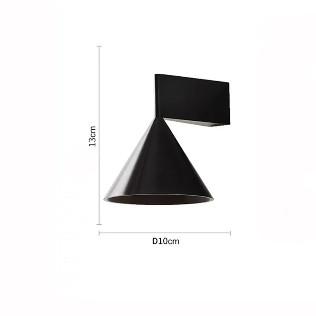 Angled Cone Textured Wall Sconce – Elrovan – Product Detail 7