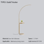 Arclume Arc Floor Lamp — Gold, dimensions