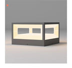 Ferronex pillar cap light - wired version, flat top without solar panel