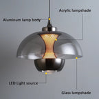 Glass Dome & Inner Mesh Pendant Light – Cvrix – Product Detail 6