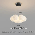Floating Glass Gold Chandelier Praivelle – Product Detail 8