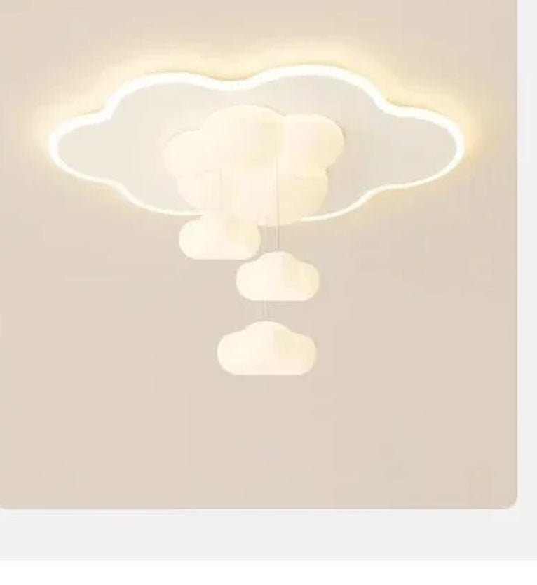 Fjordel cloud frame design with cascading cloud trio pendant