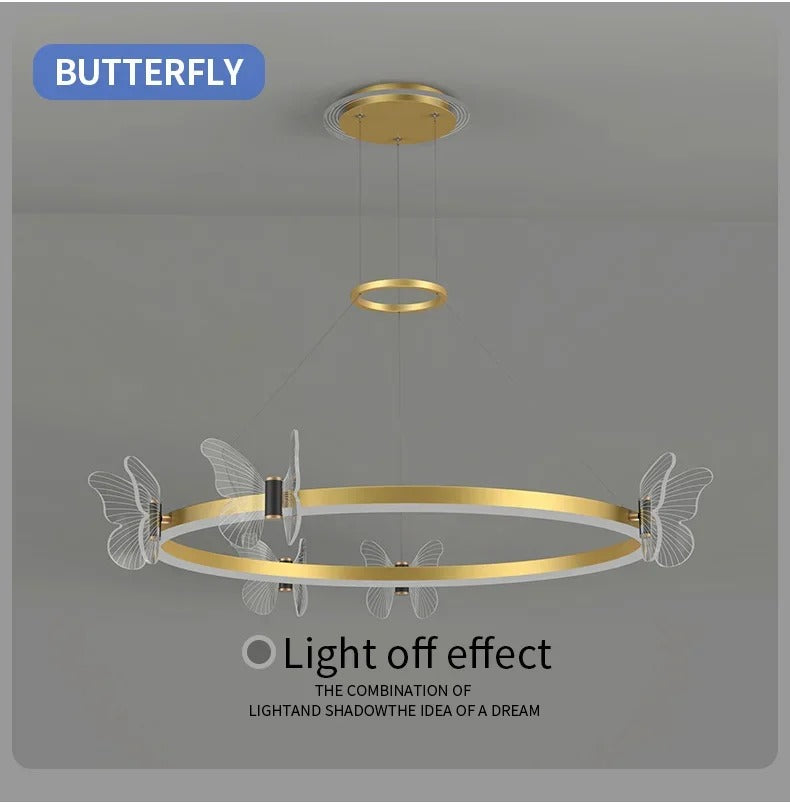 Forixan Butterfly Ring Pendant – Studio Detail, Light Off