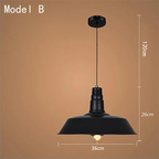 Forgeron Barn Dome Pendant Light – Dimensions Ø36×H26cm