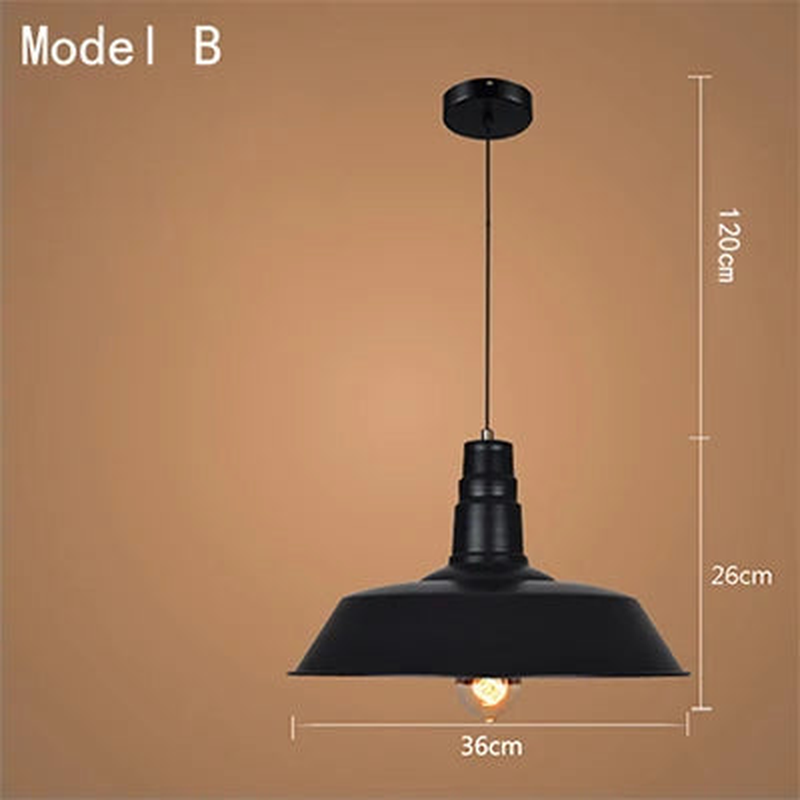 Forgeron Barn Dome Pendant Light – Dimensions Ø36×H26cm
