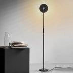 Modern Uplight Floor Lamp Torora — Black, living room