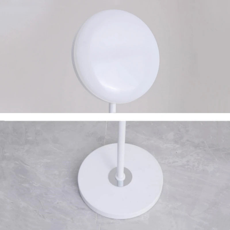 Modern Uplight Floor Lamp Torora — White, head and base detail