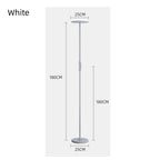 Modern Uplight Floor Lamp Torora — White, dimensions