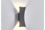 Galleron Hourglass wall sconce in black, studio detail lit