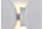 Galleron Hourglass wall sconce in white, studio detail lit
