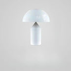Funghio lamp – dome and body proportion detail in White finish