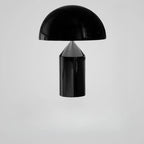 Funghio postmodern mushroom table lamp – Black finish, studio detail shot