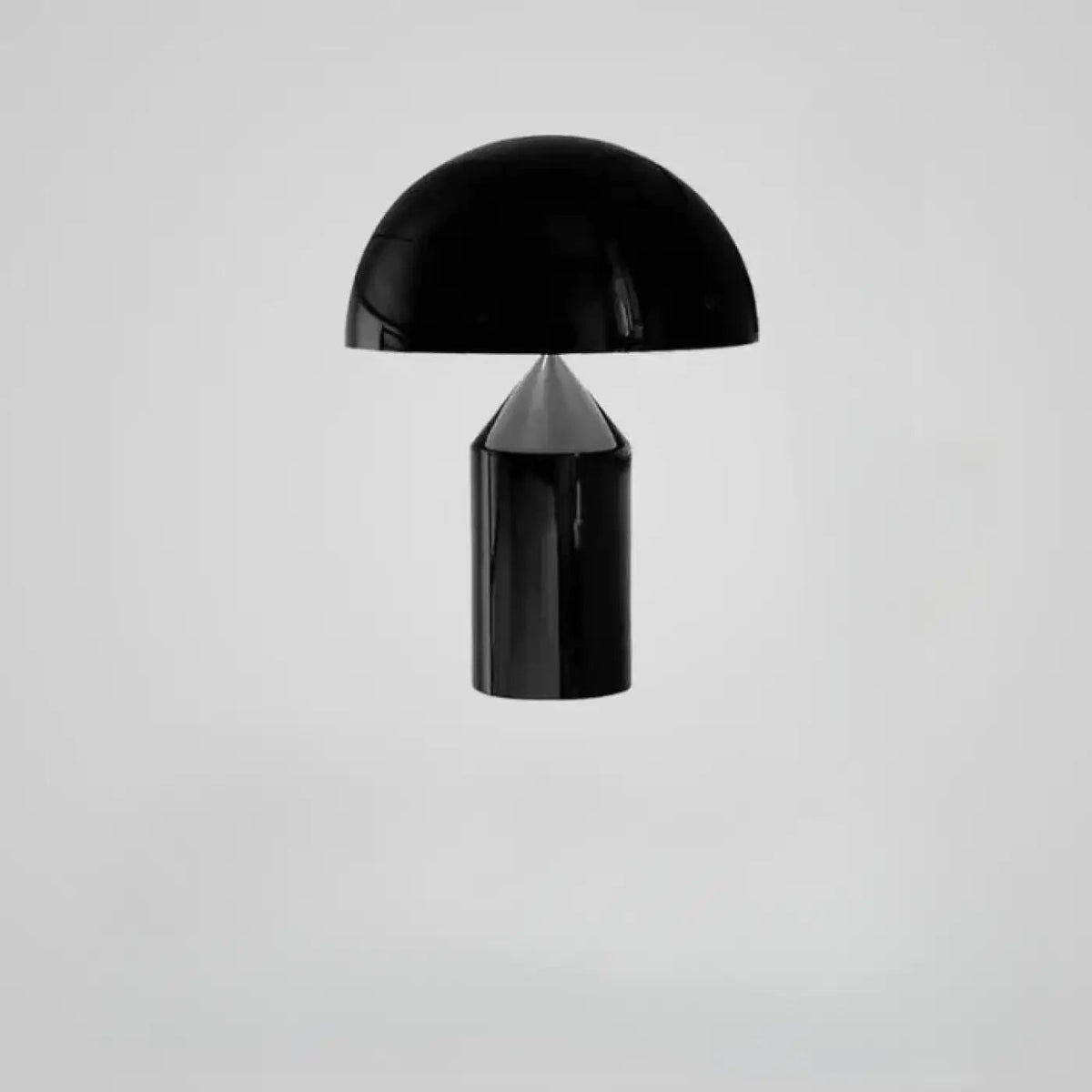 Funghio postmodern mushroom table lamp – Black finish, alternate angle