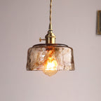 Handblown Amber Glass Pendant Light – Ambrix – Lifestyle View 3