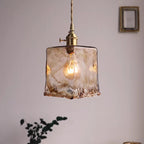 Handblown Amber Glass Pendant Light – Ambrix – Lifestyle View 4