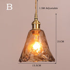 Handblown Amber Glass Pendant Light – Ambrix – Product Detail 8
