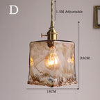 Handblown Amber Glass Pendant Light – Ambrix – Product Detail 6