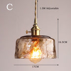 Handblown Amber Glass Pendant Light – Ambrix – Product Detail 7