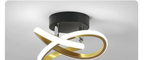 Modern Metal Arc Ceiling Light Auradex – Gold Finish