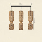 Chandelier Helion - Linear Cluster 3 Heads - 100cm