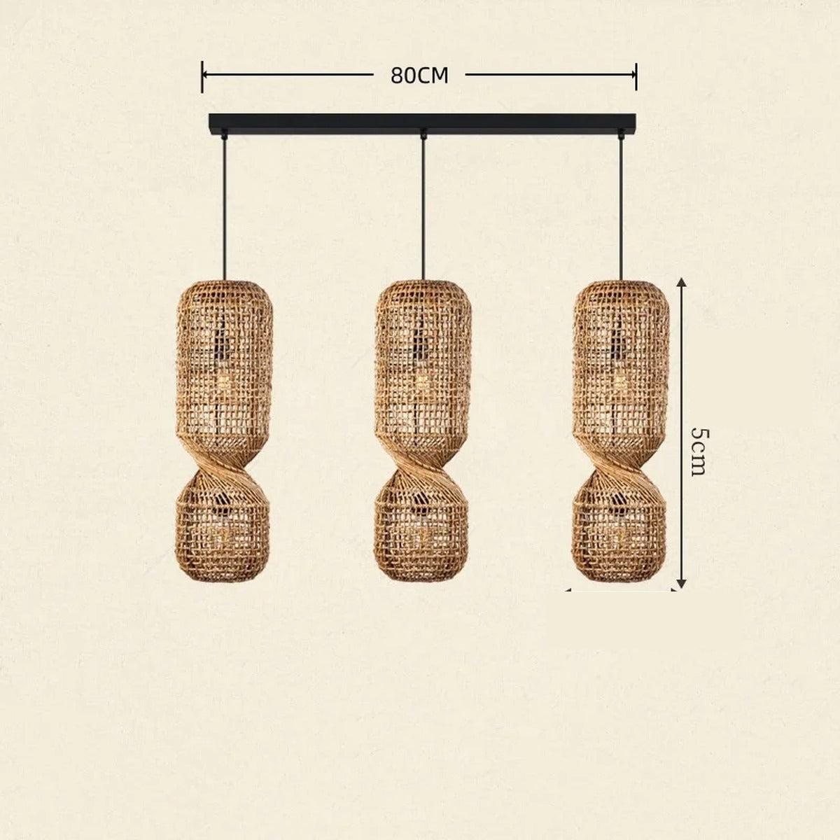 Chandelier Helion - Linear Cluster 3 Heads - 55cm