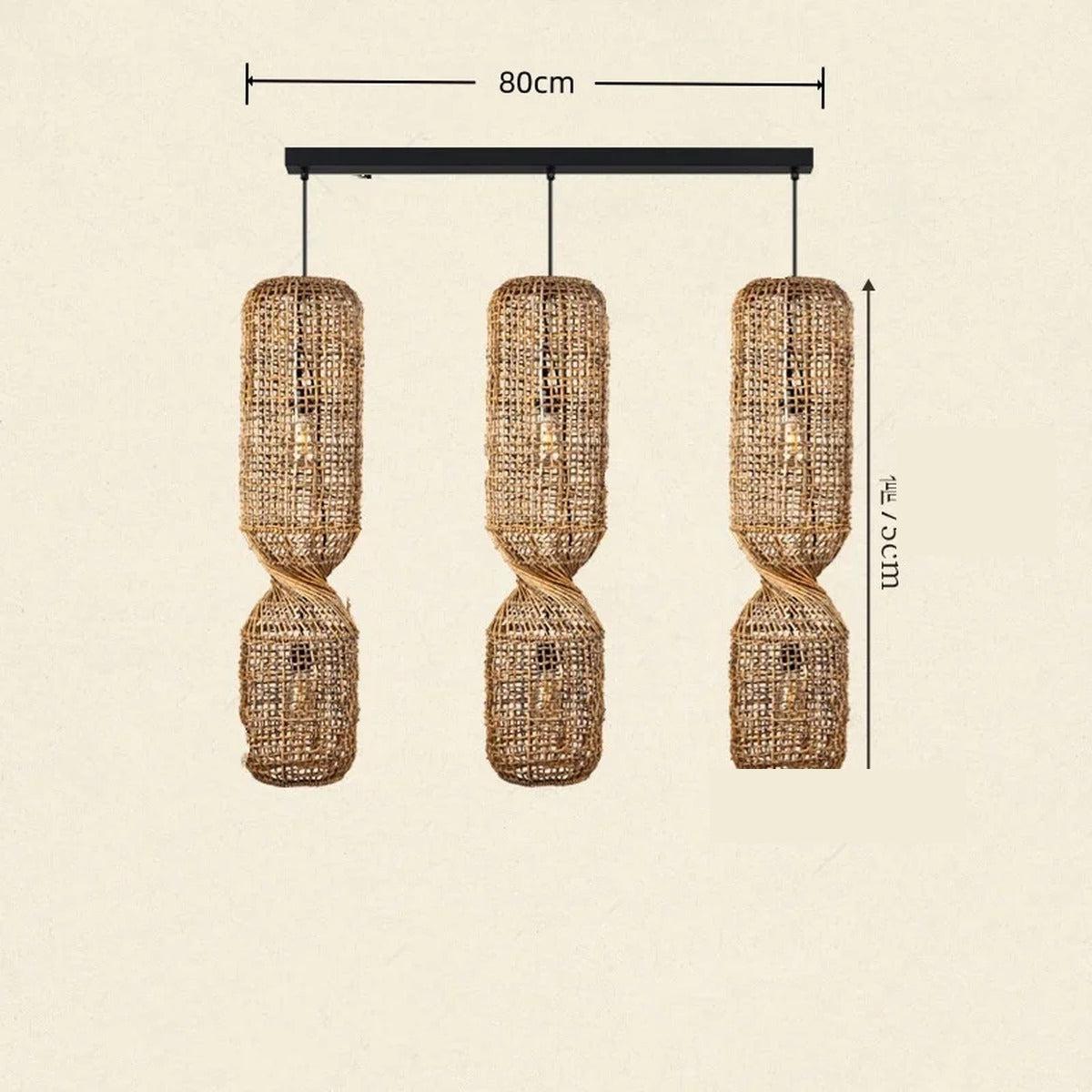 Chandelier Helion - Linear Cluster 3 Heads - 75cm
