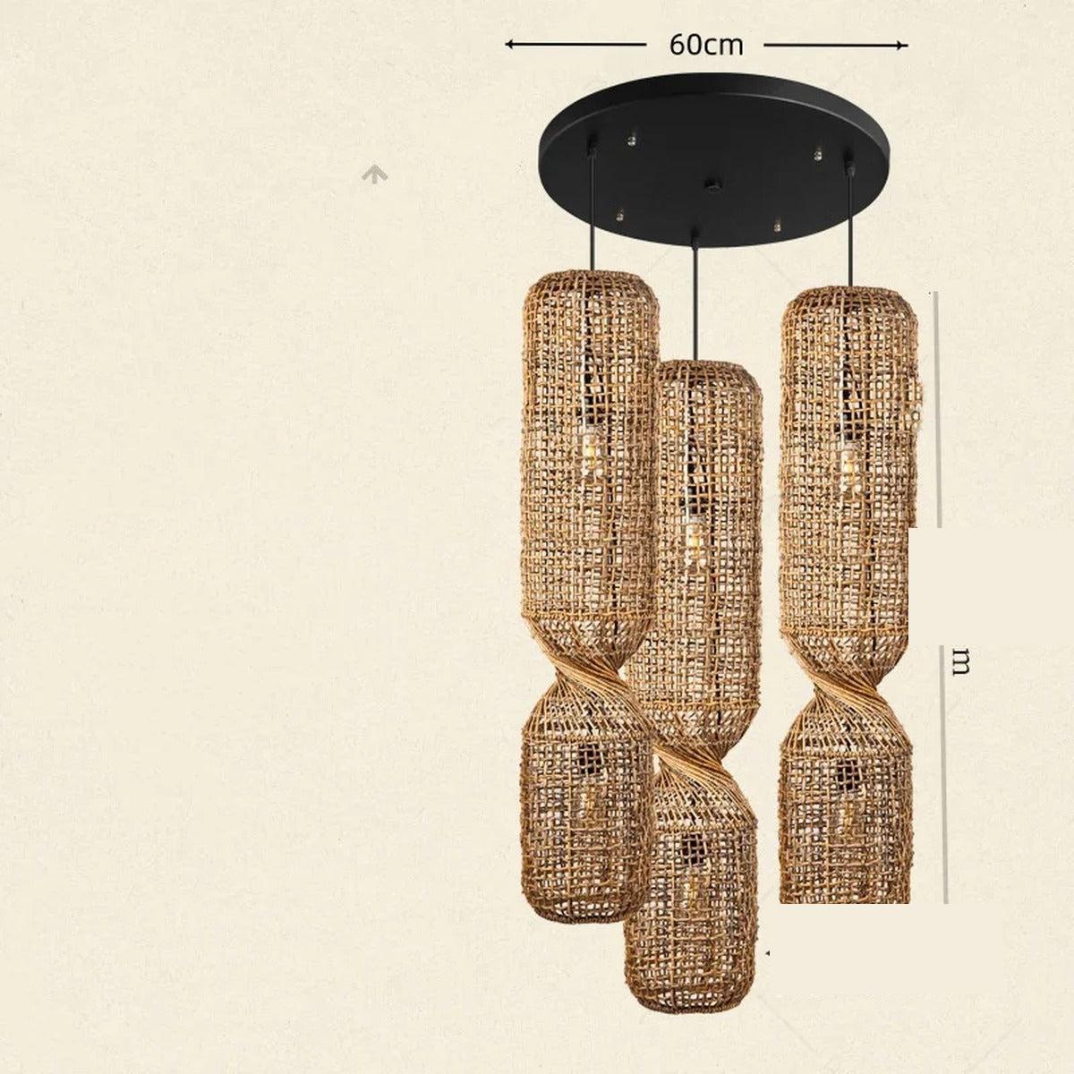 Chandelier Helion - Round Cluster 3 Heads - 100cm