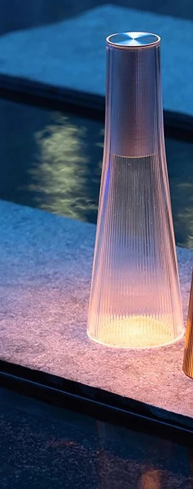 Cordless Fluted Table Lamp Ilvara Clear – Product Detail