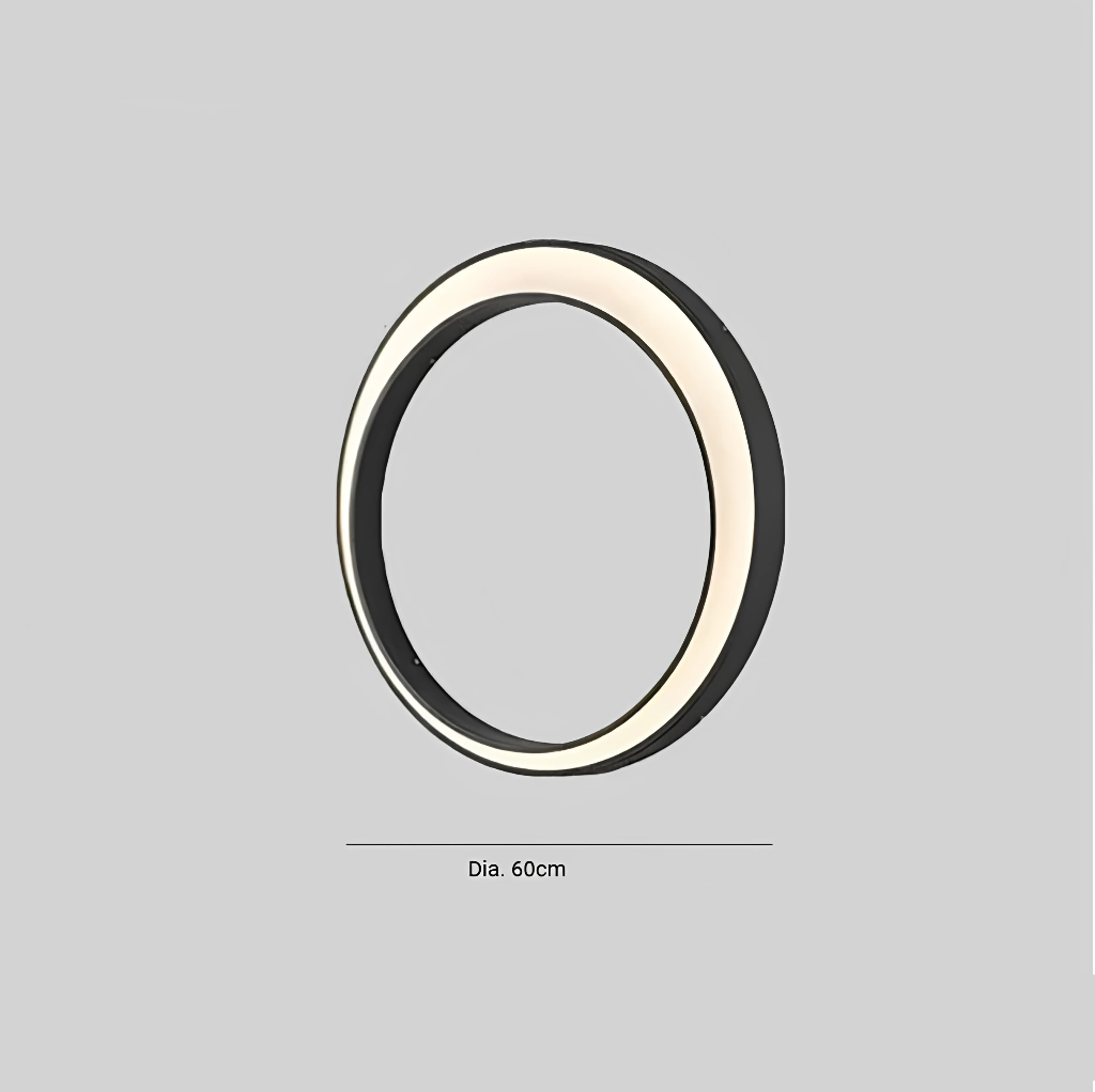 Muralion Brushed Steel Ring Outdoor Wall Light