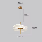 Warm Acrylic Drum Pendant Light Bielora – Lifestyle View 2