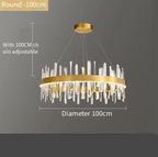Crystal Stainless Steel Chandelier Daivex