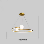 Contemporary Aluminum Disc Chandelier Dalvera – Lifestyle View 4