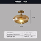 Fluted Glass Dome Pendant Light – Corvyn